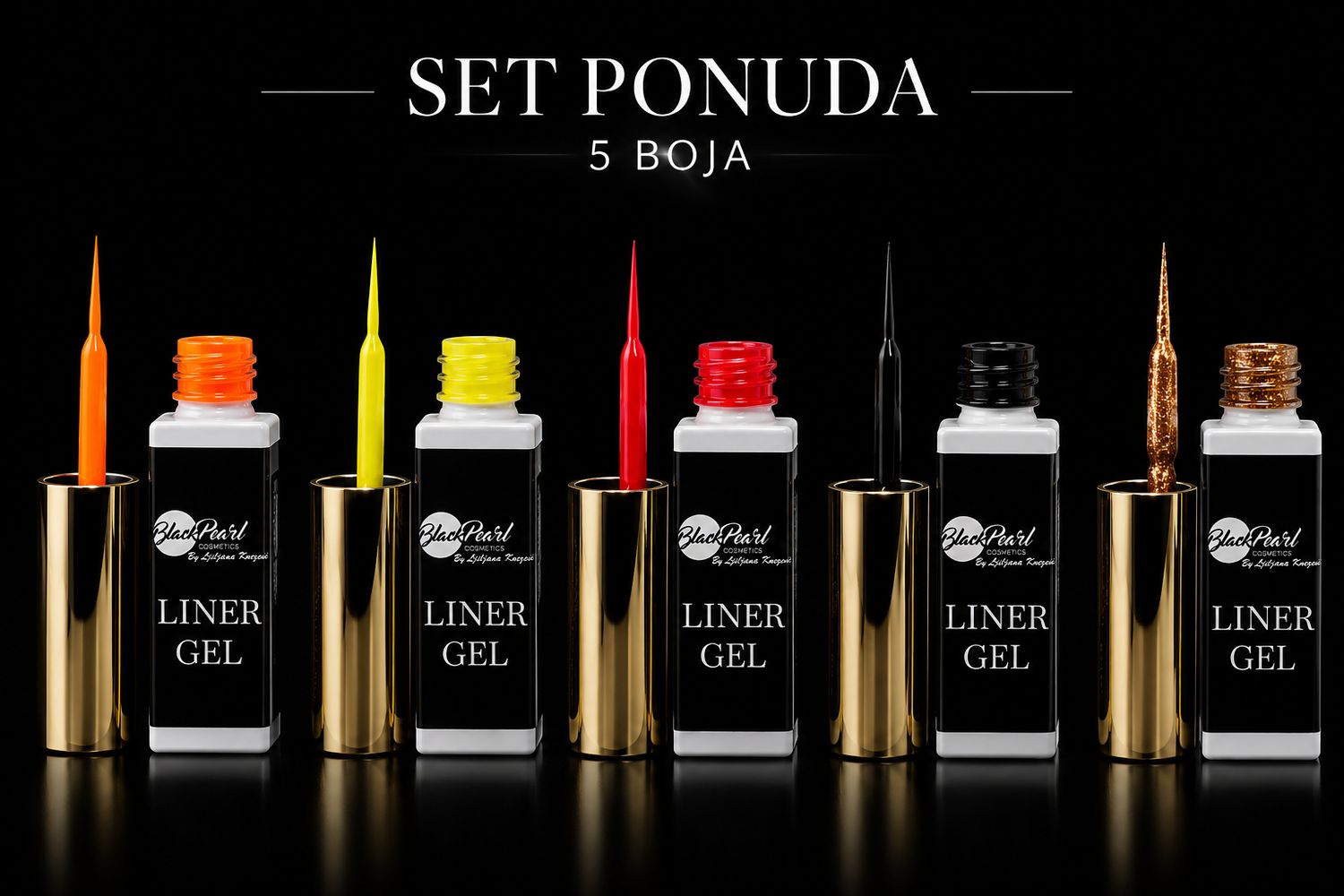 PRO LINER GEL SET 5kom
