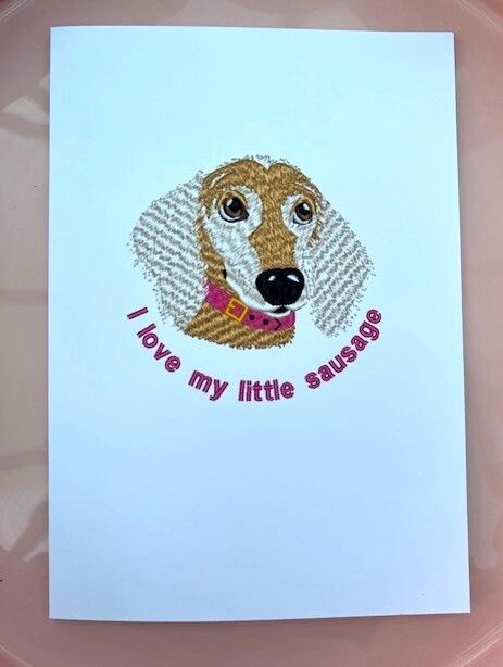Dachshund Birthday Card A5