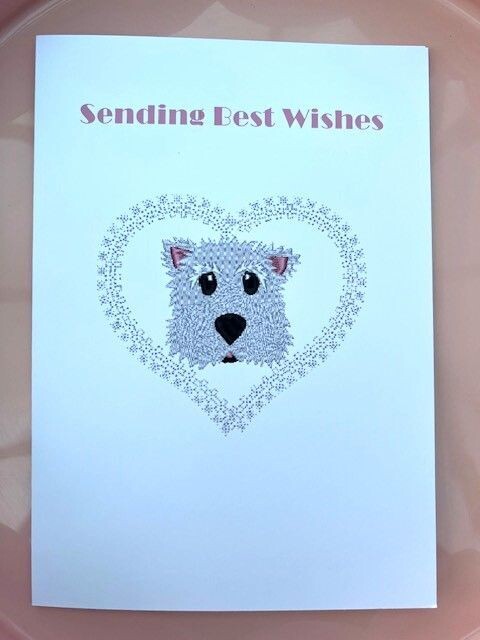 Westie Greetings Card A5