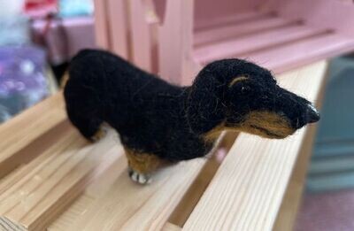 Small Needle Felted Dog - Commission Work - Not Sold Out