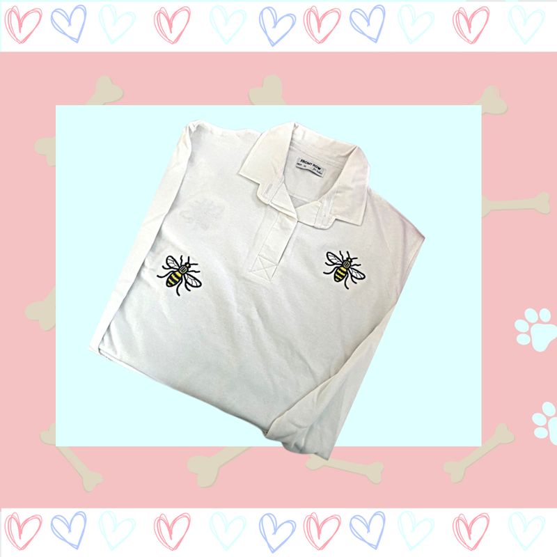 Bee  Embroidered Top
