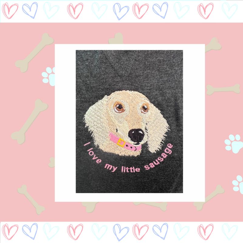 Cream Dachshund Sweatshirt