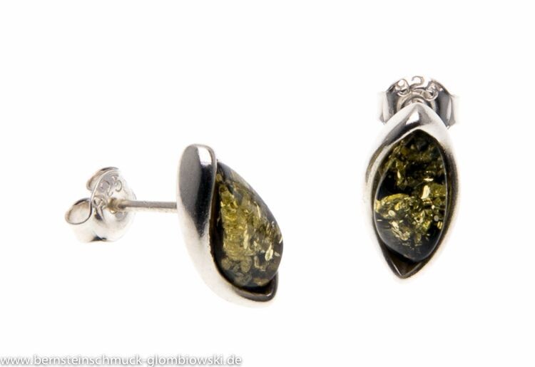 Bernstein Ohrringe Ohrstecker mit Silber 925. Bernstein Ohrringe Ohrstecker mit Silber 925.