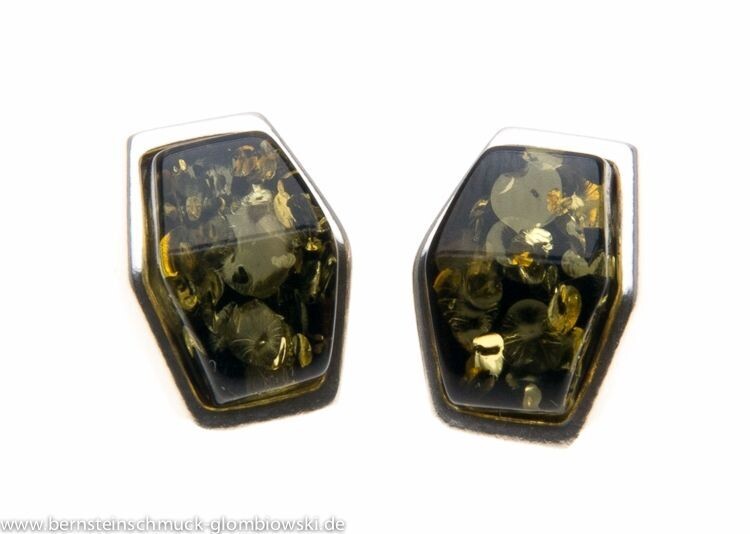 Bernstein Ohrringe Ohrstecker mit Silber 925. Bernstein Ohrringe Ohrstecker mit Silber 925.