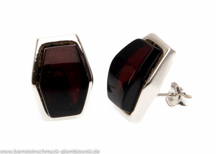 Bernstein Ohrringe Ohrstecker mit Silber 925. Bernstein Ohrringe Ohrstecker mit Silber 925.