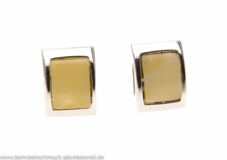 Bernstein Ohrringe Ohrstecker mit Silber 925.