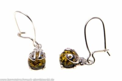 Bernstein Ohrringe Ohrhänger mit Silber 925. Bernstein Ohrringe Ohrhänger mit Silber 925.