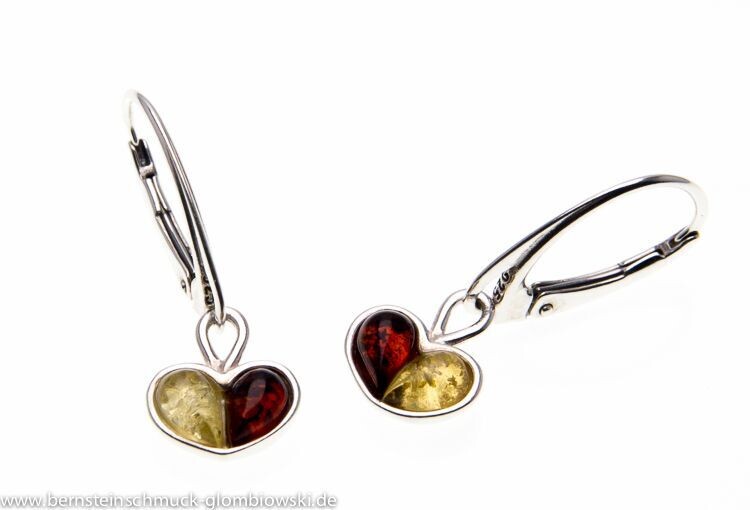Bernstein Ohrringe Ohrhänger mit Silber 925. Bernstein Ohrringe Ohrhänger mit Silber 925.