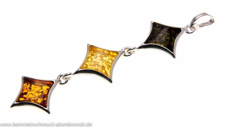 Bernstein Anhänger mit Silber 925