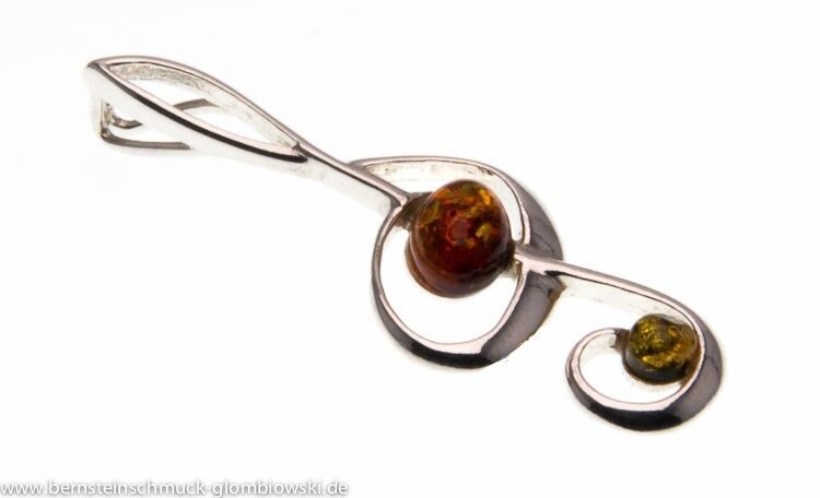 Bernstein Anhänger mit Silber 925