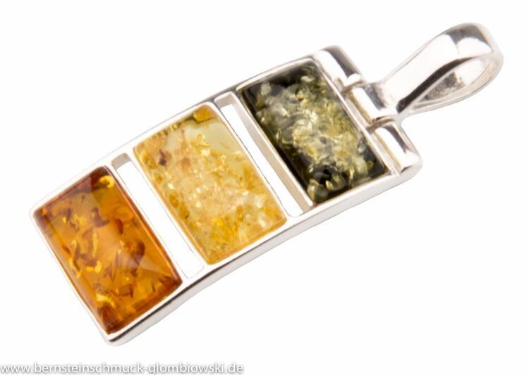 Bernstein Anhänger mit Silber 925