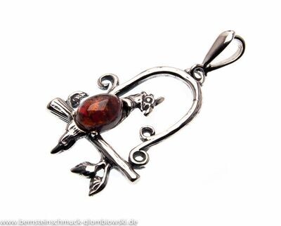 Bernstein Anhänger mit Silber 925 Bernstein Anhänger mit Silber 925