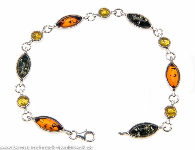 Bernstein Armband mit Silber 925