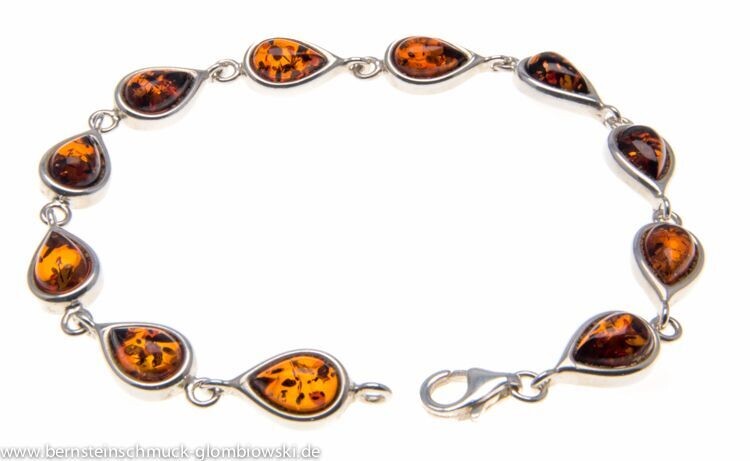 Bernstein Armband mit Silber 925
