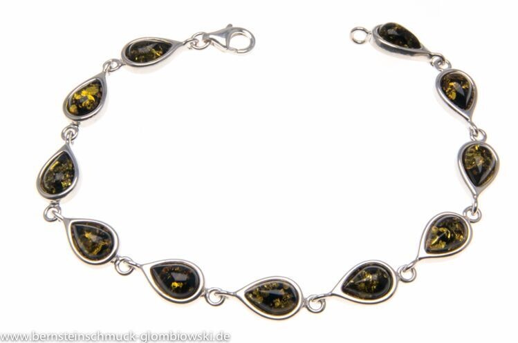 Bernstein Armband mit Silber 925