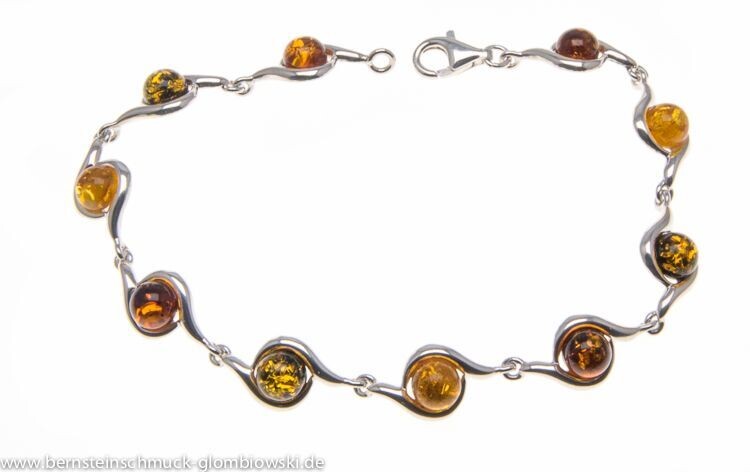 Bernstein Armband mit Silber 925