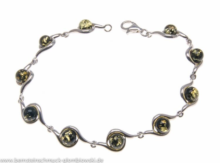 Bernstein Armband mit Silber 925