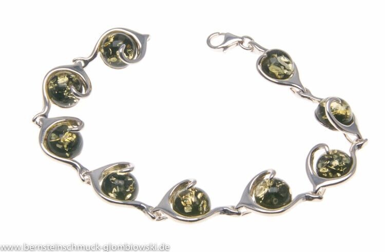 Bernstein Armband mit Silber 925