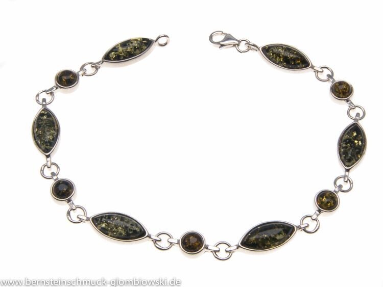 Bernstein Armband mit Silber 925