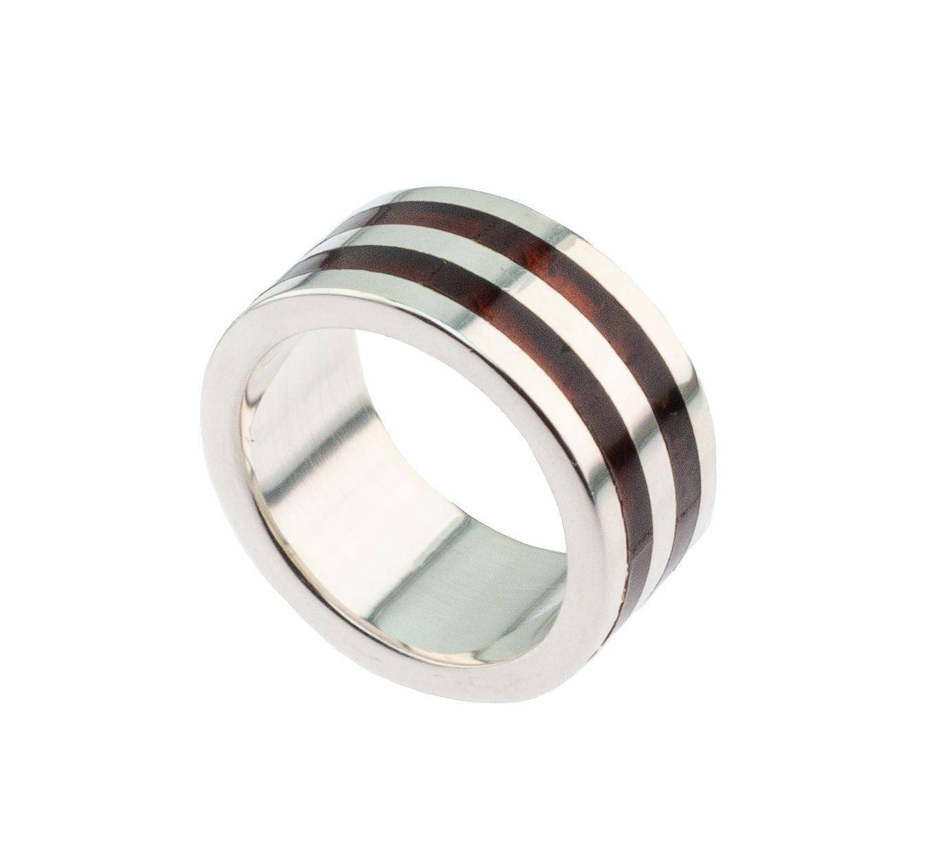 Bernstein Ring mit Silber 925