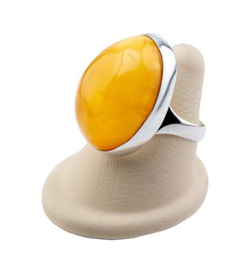 Bernstein Ring mit Silber 925 Bernstein Ring mit Silber 925