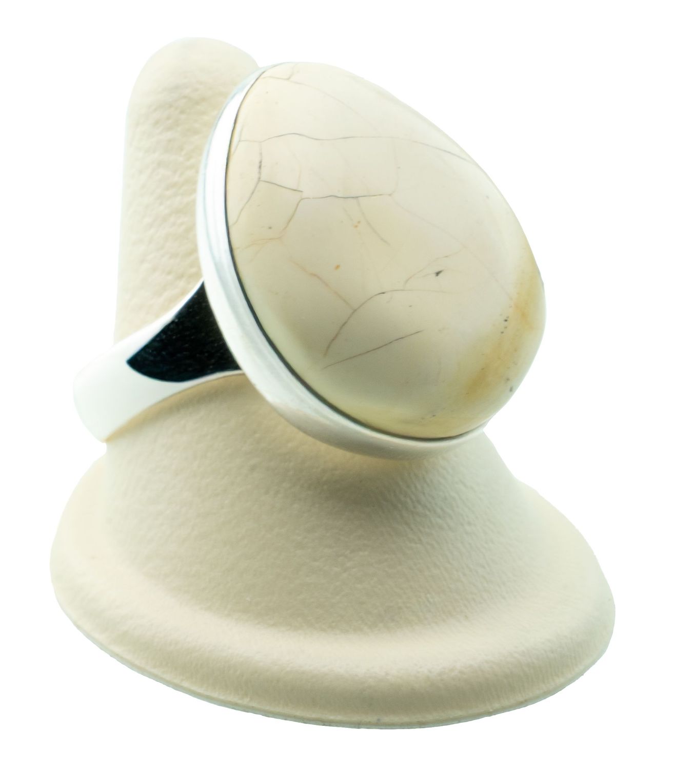 Bernstein Ring mit Silber 925