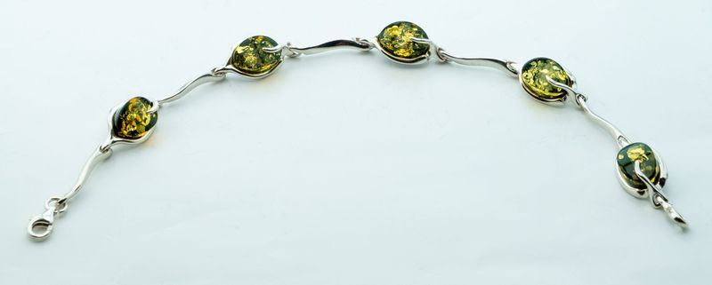 Bernstein Armband mit Silber 925