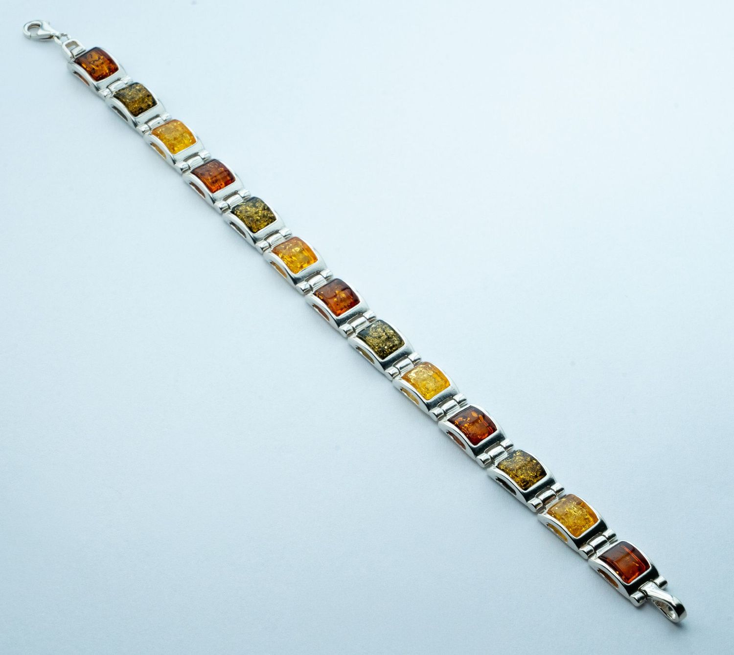 Bernstein Armband mit Silber 925