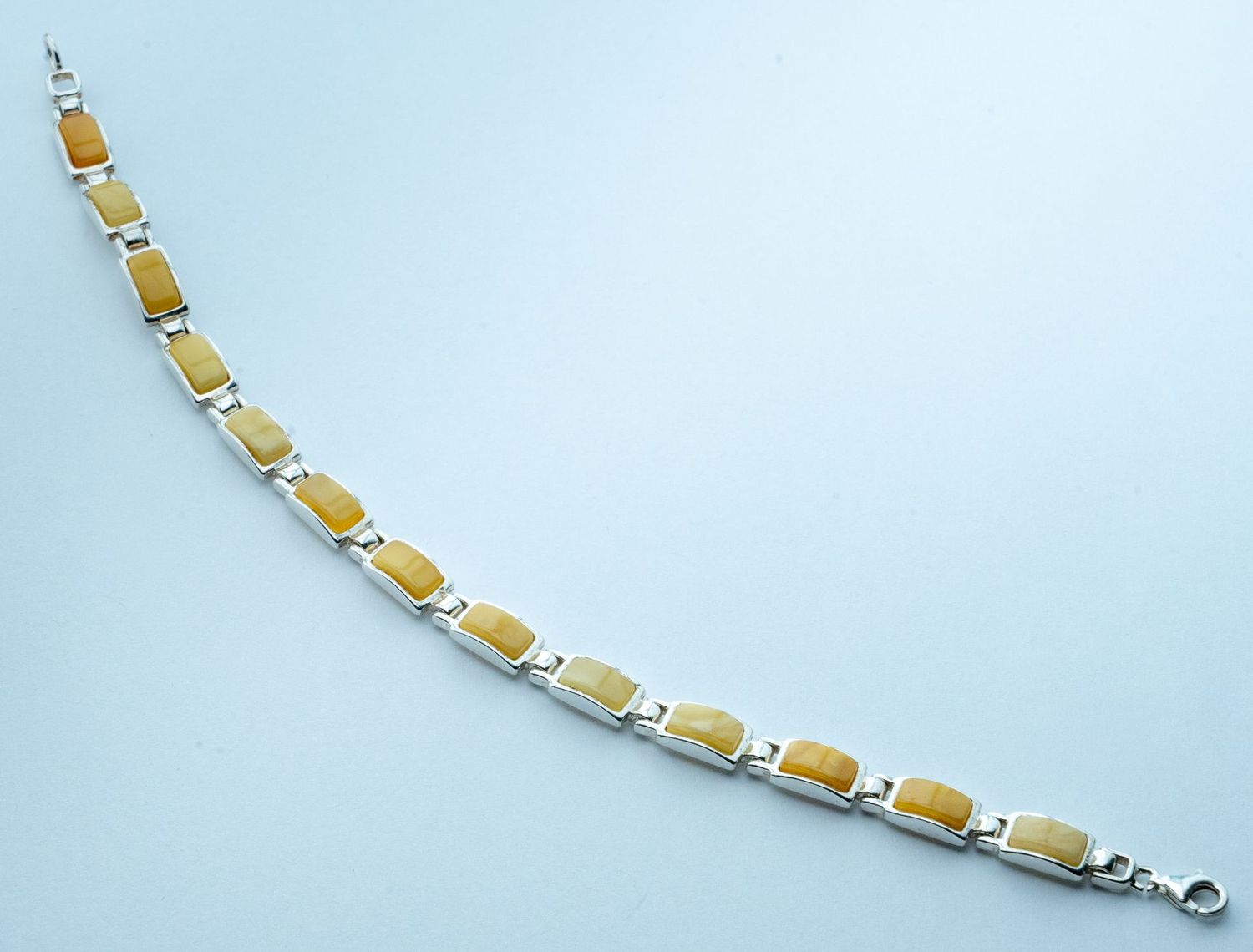 Bernstein Armband mit Silber 925