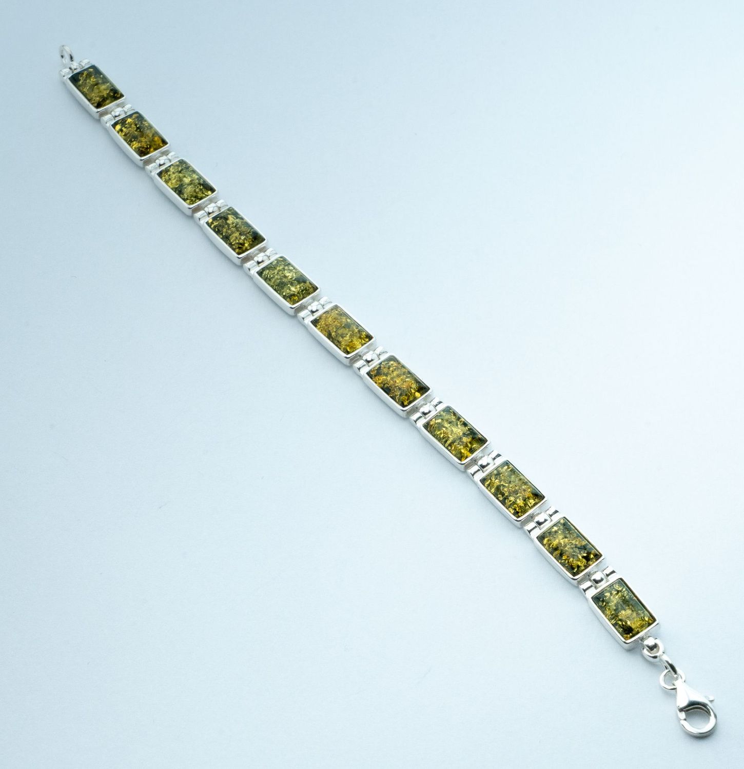 Bernstein Armband mit Silber 925