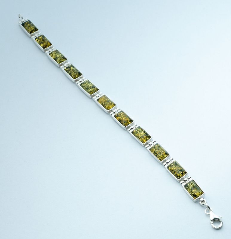 Bernstein Armband mit Silber 925