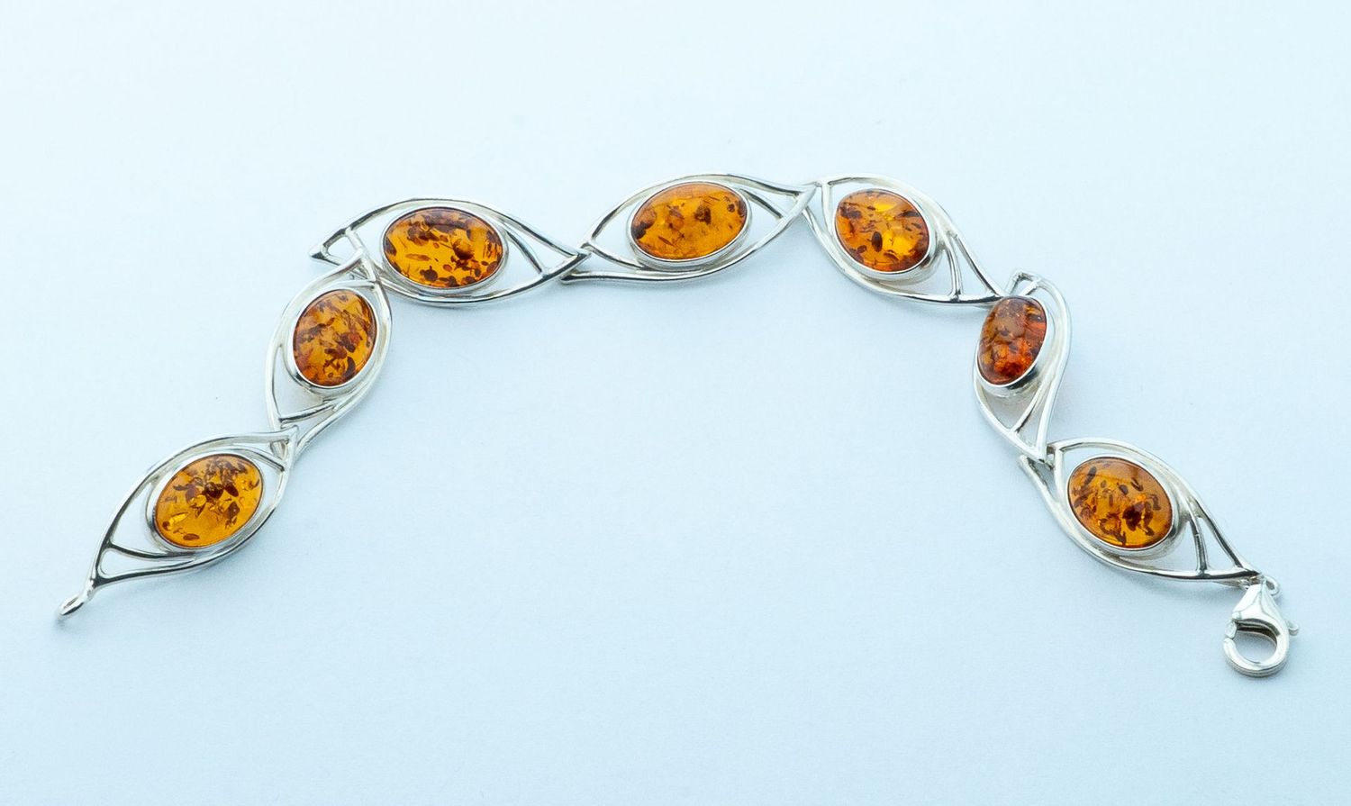 Bernstein Armband mit Silber 925