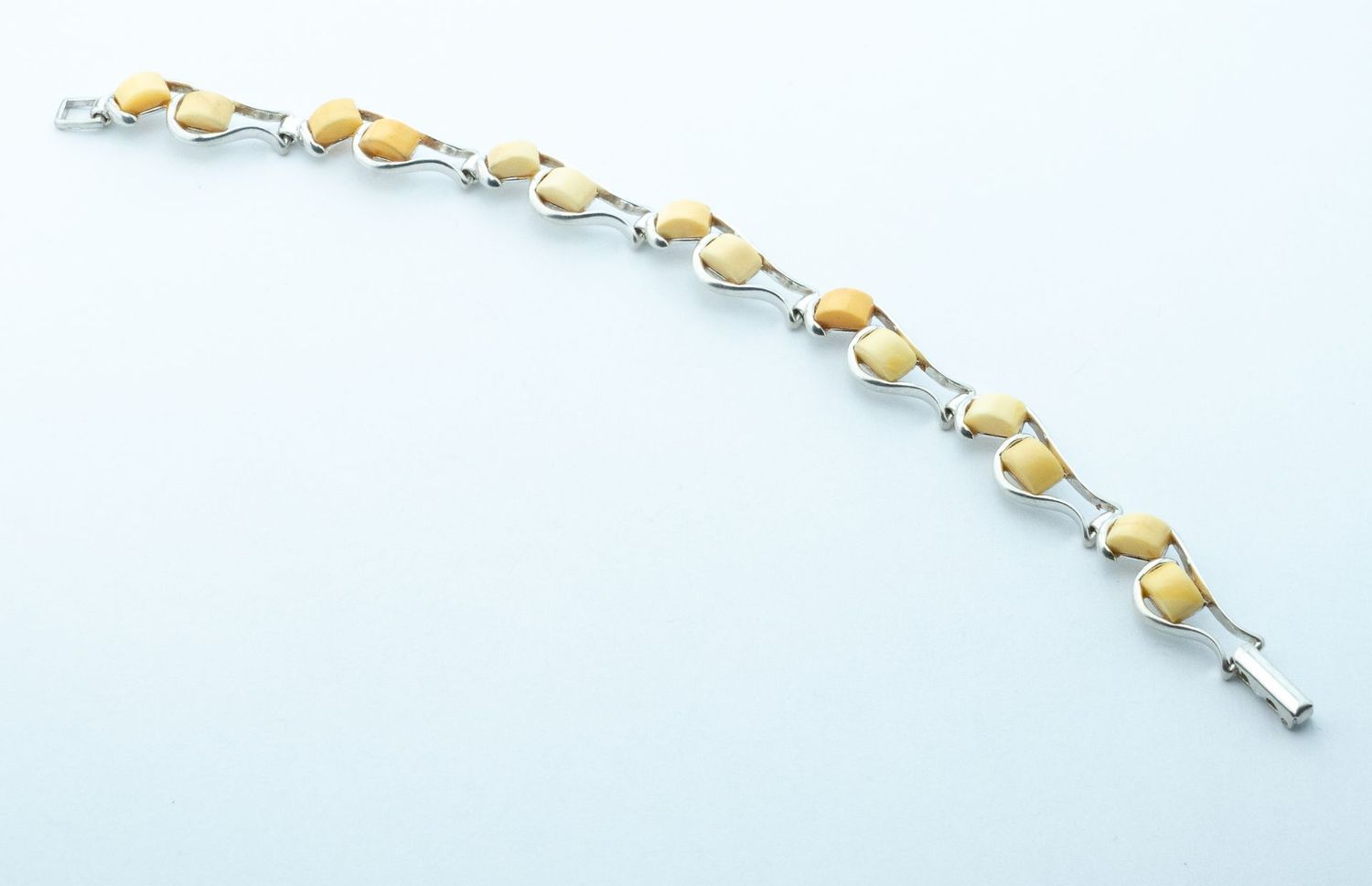 Bernstein Armband mit Silber 925