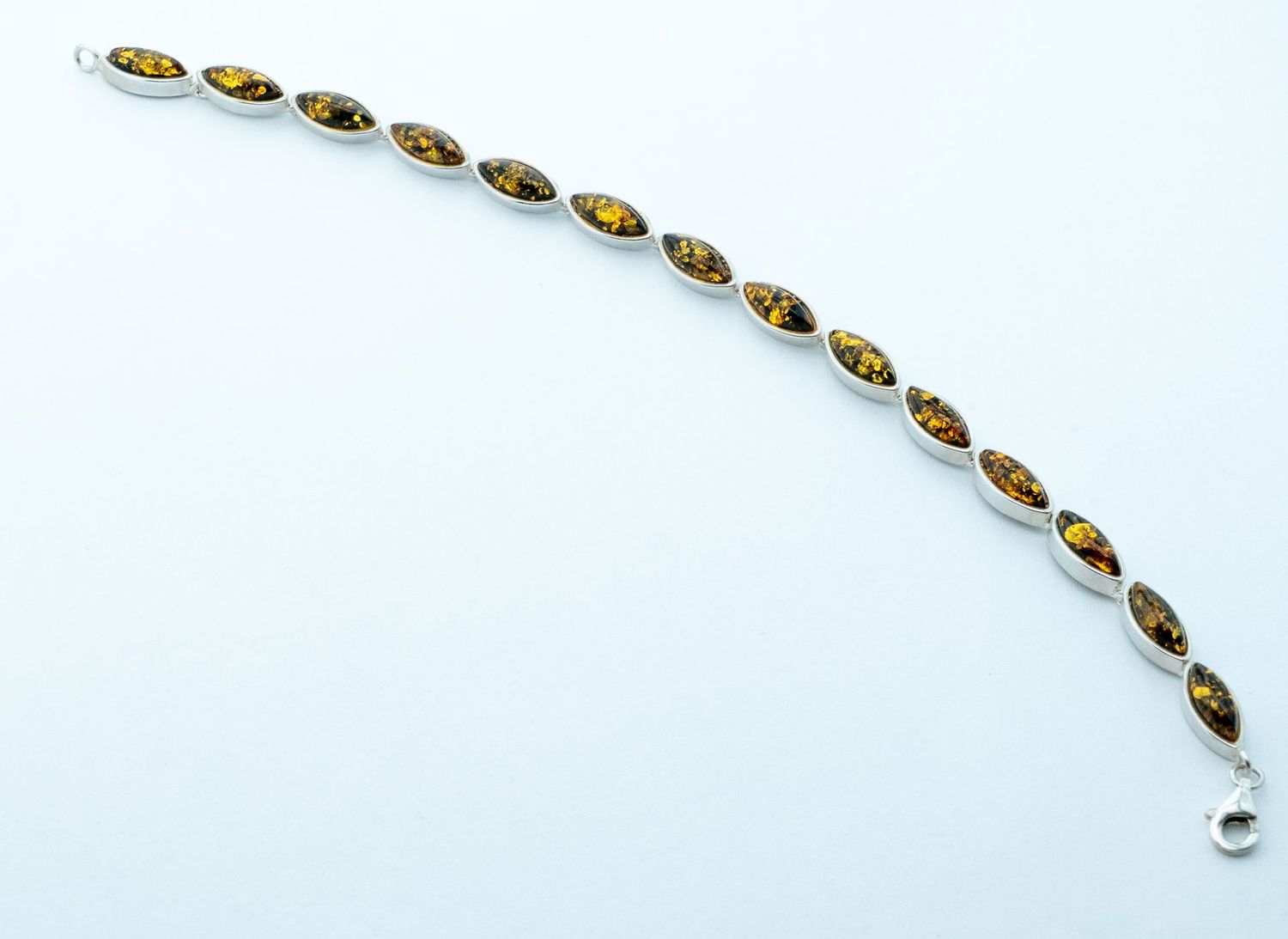 Bernstein Armband mit Silber 925