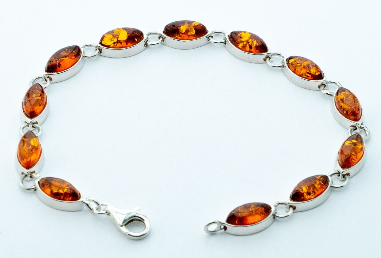 Bernstein Armband mit Silber 925