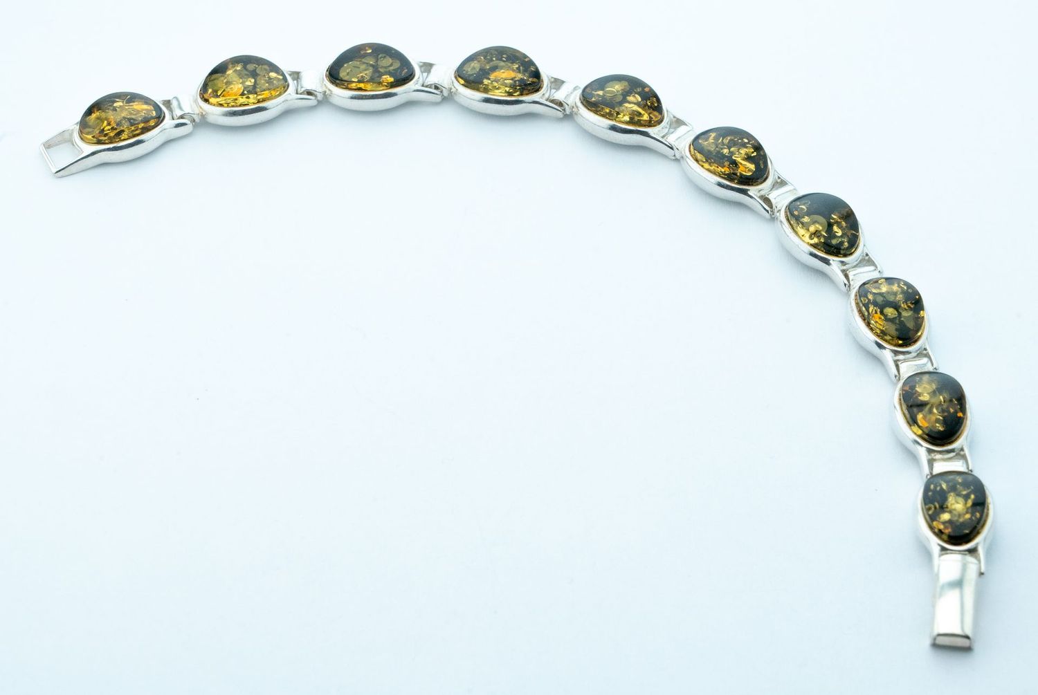 Bernstein Armband mit Silber 925