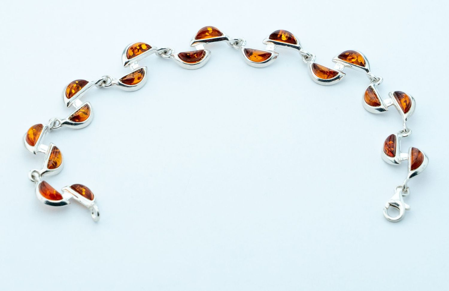 Bernstein Armband mit Silber 925