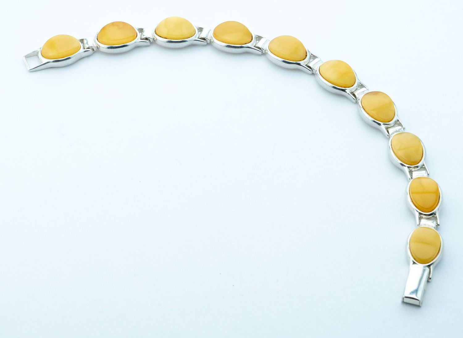 Bernstein Armband mit Silber 925