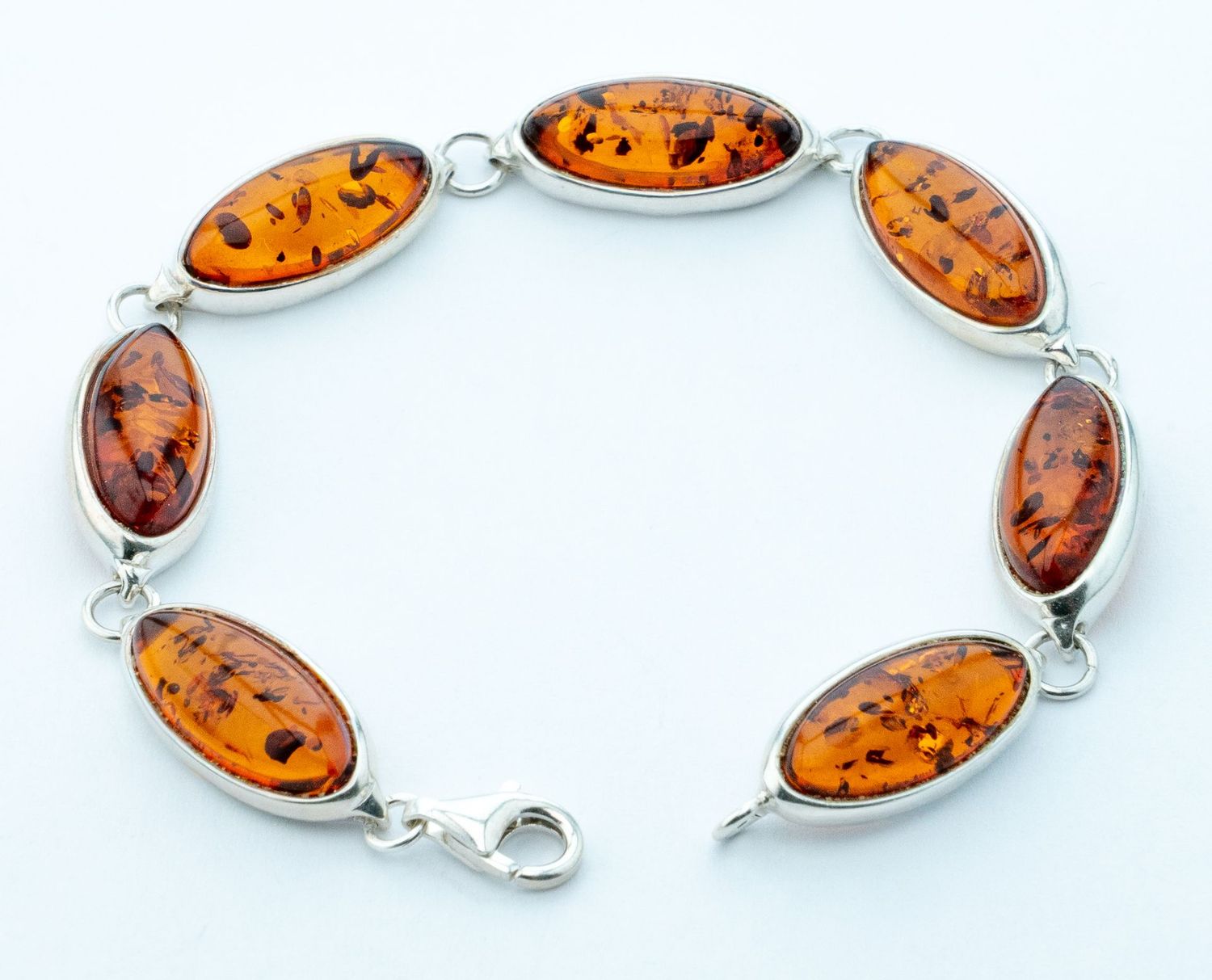 Bernstein Armband mit Silber 925