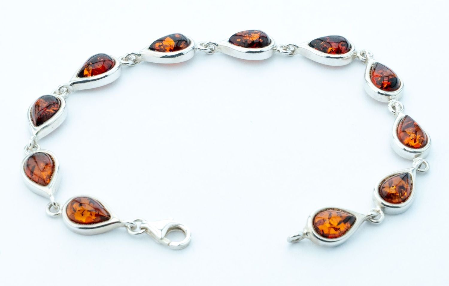 Bernstein Armband mit Silber 925