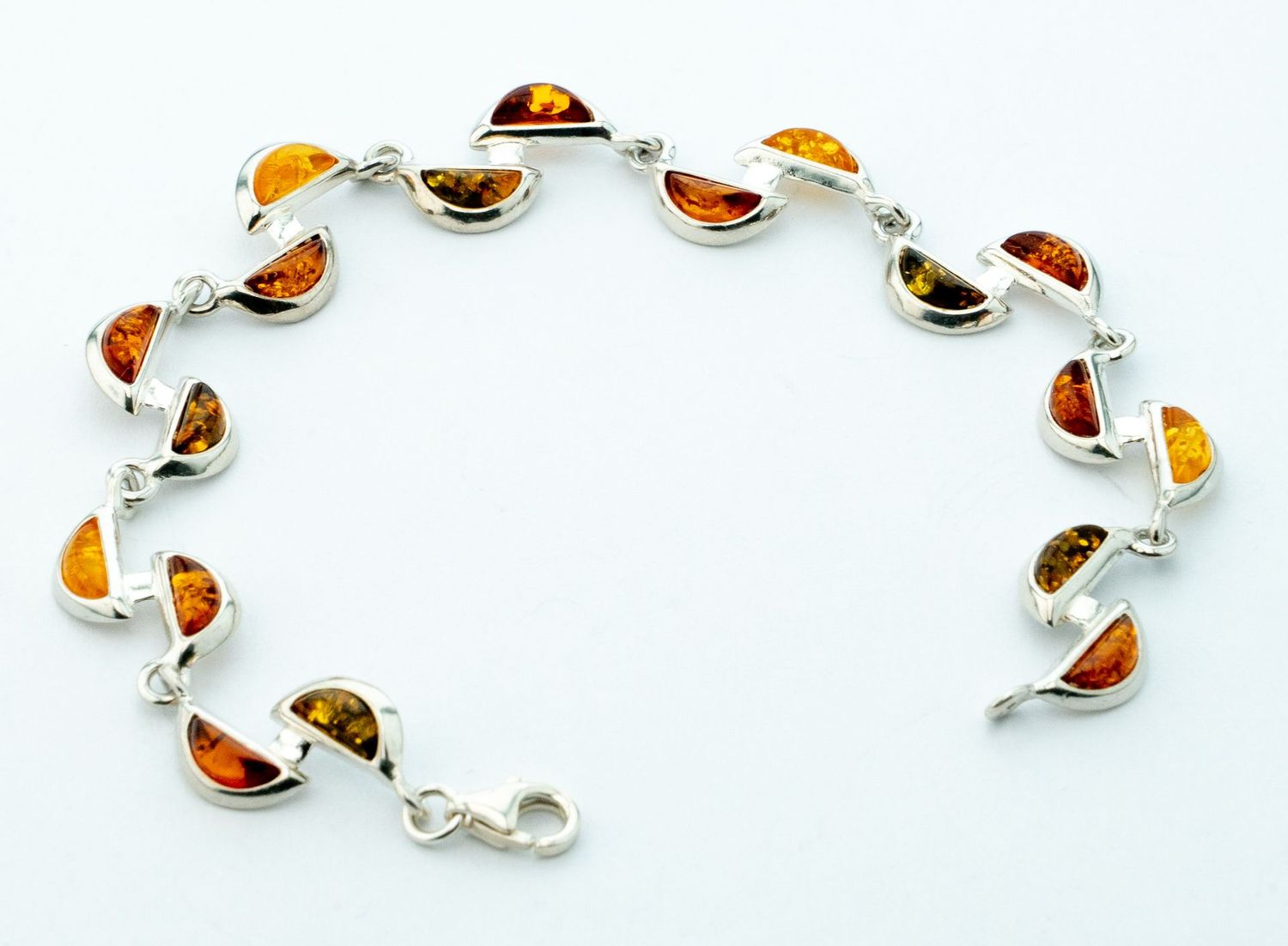 Bernstein Armband mit Silber 925