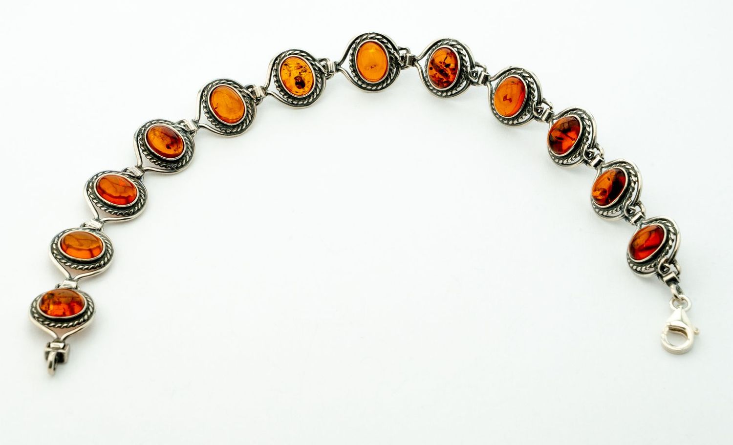 Bernstein Armband mit Silber 925