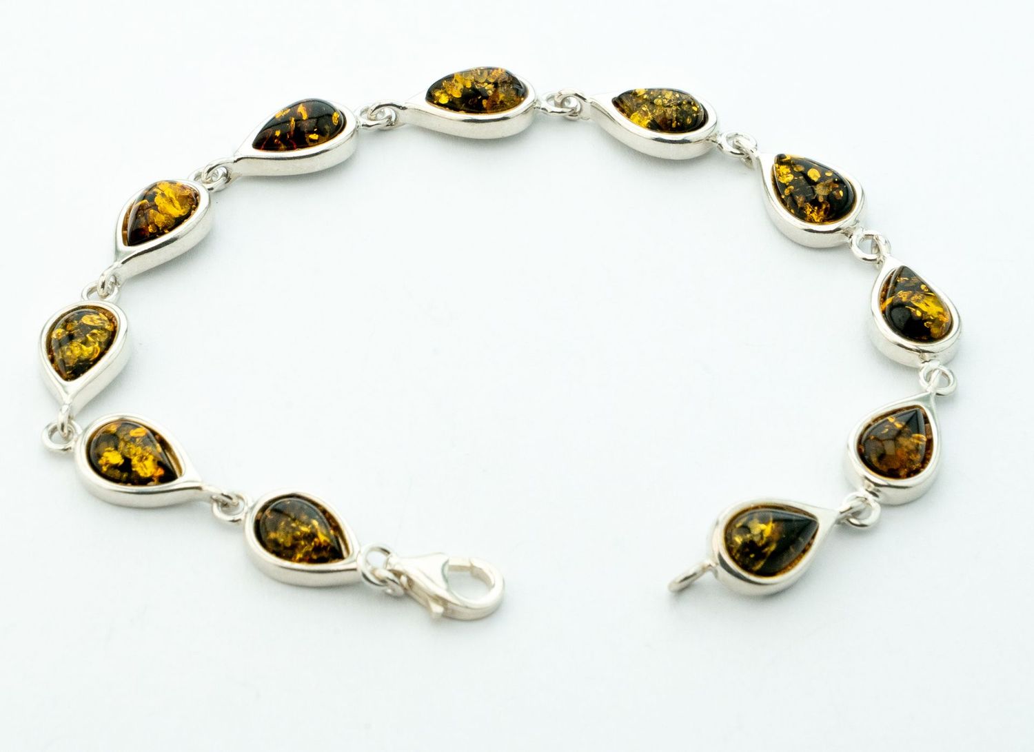 Bernstein Armband mit Silber 925