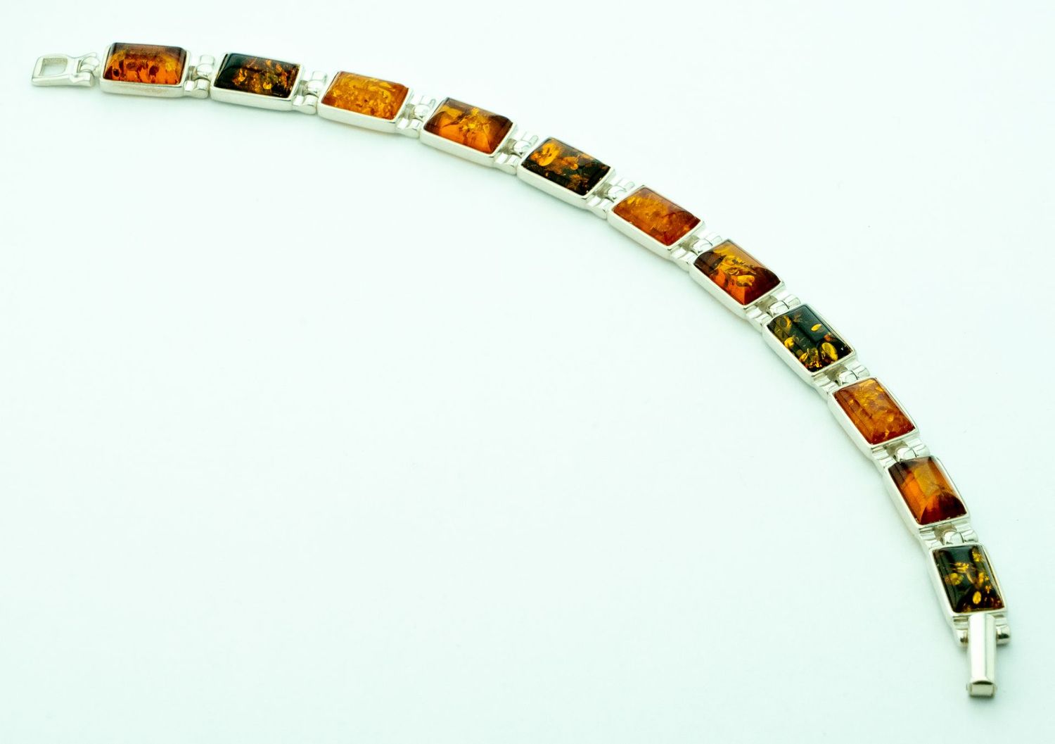 Bernstein Armband mit Silber 925