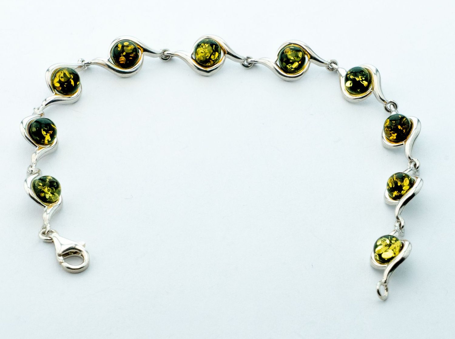 Bernstein Armband mit Silber 925