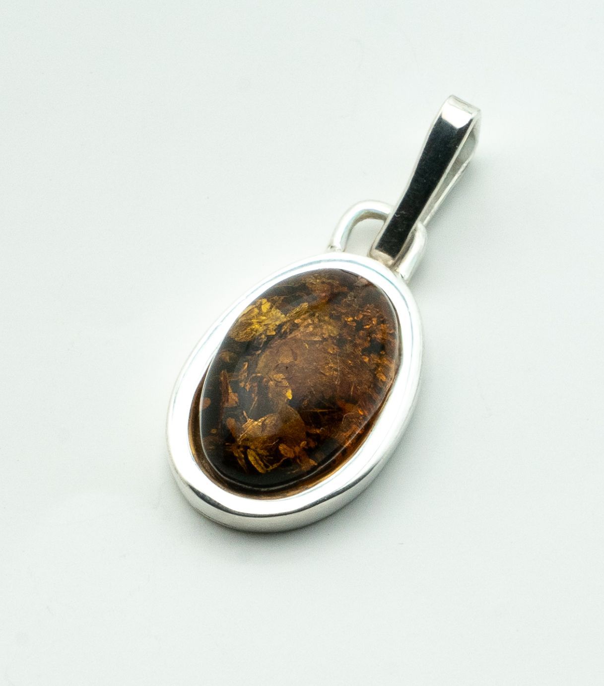 Bernstein Anhänger mit Silber 925