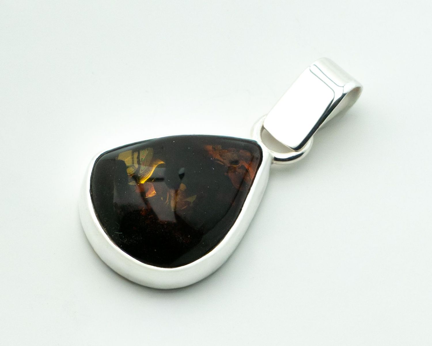 Bernstein Anhänger mit Silber 925