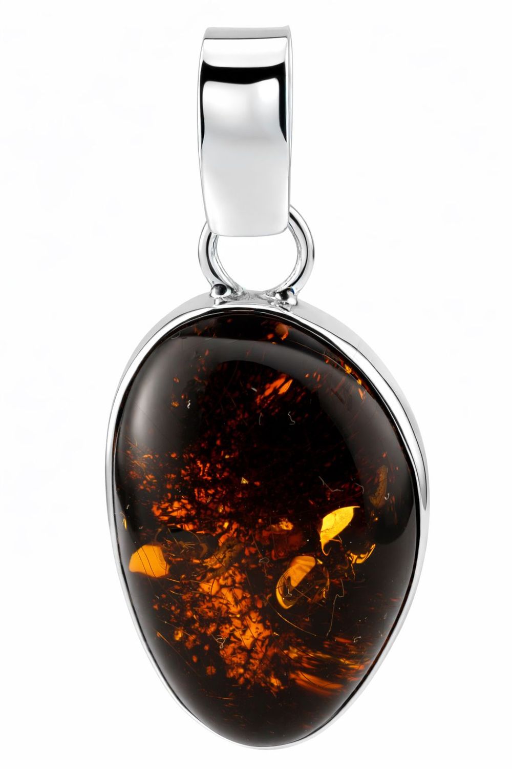 Bernstein Anhänger mit Silber 925