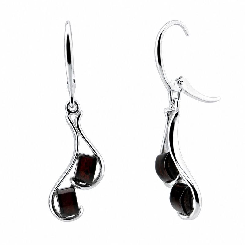 Bernstein Ohrringe Ohrhänger mit Silber 925. Bernstein Ohrringe Ohrhänger mit Silber 925.