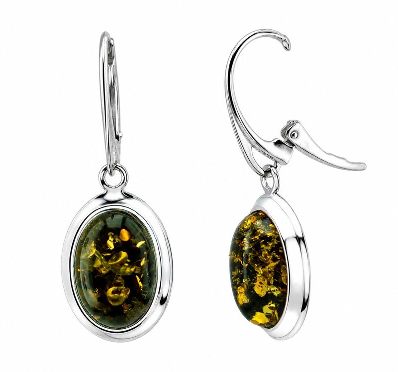Bernstein Ohrringe Ohrhänger mit Silber 925. Bernstein Ohrringe Ohrhänger mit Silber 925.